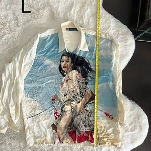 Native American Painted Button-Up Shirt